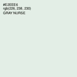 #E2EEE6 - Gray Nurse Color Image